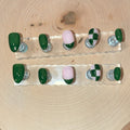 Evergreen Blush Press-On Nail Set