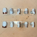 Frosted Elegance Press-On Nail Set