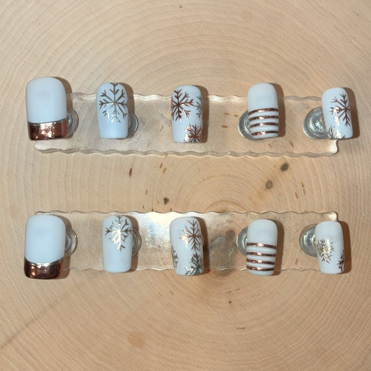 Frosted Elegance Press-On Nail Set