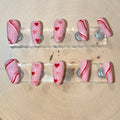 Sweetheart Swirls Press-On Nail Set