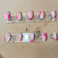 Pink Petal Waves Press-On Nail Set